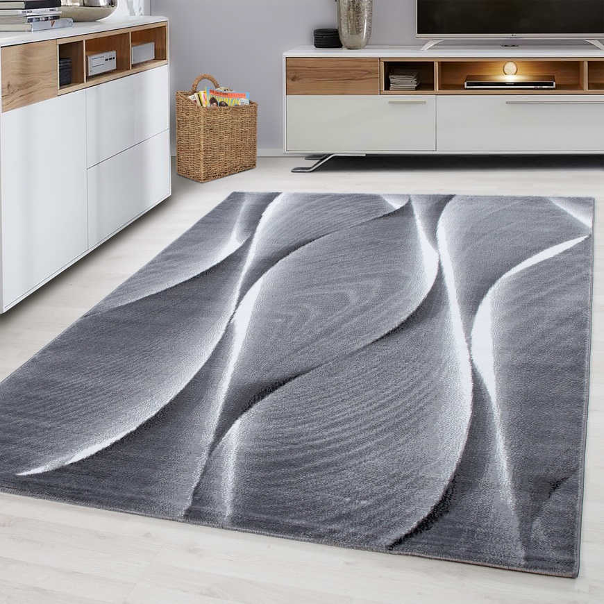 Parma Contemporary Black Rug